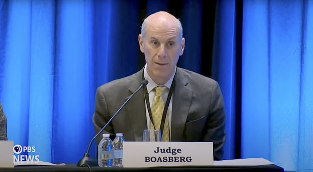 Judge James Boasberg speaks on panel