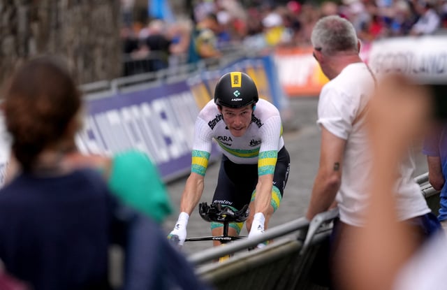Cycling - UCI World Championships 2023 - Stirling, Scotland, Britain - August 11, 2023 Australia's Rohan Dennis in action during the Men's Elite Road Individual Time Trial REUTERS/Maja Smiejkowska/File Photo