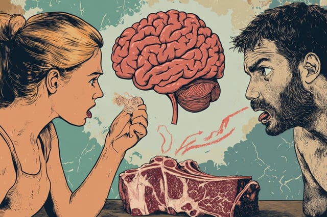 Obviously finding meat disgusting can help people avoid eating it, which has health and environmental benefits. Credit: Neuroscience News