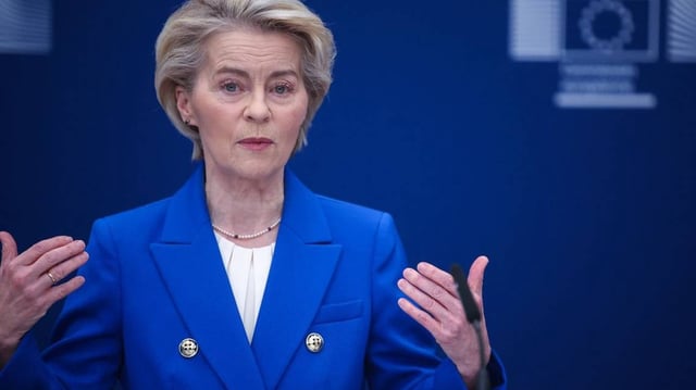 The European Court of Justice Wednesday ruled there was no plausible reason to block the New York Times from getting European Commission President Ursula von der Leyen's texts with a Pfizer executive. File Photo by Olivier Matthys/EPA-EFE