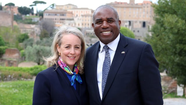 David Lammy and his wife, Nicola Green, had been in Italy with the King and Queen for their state visit