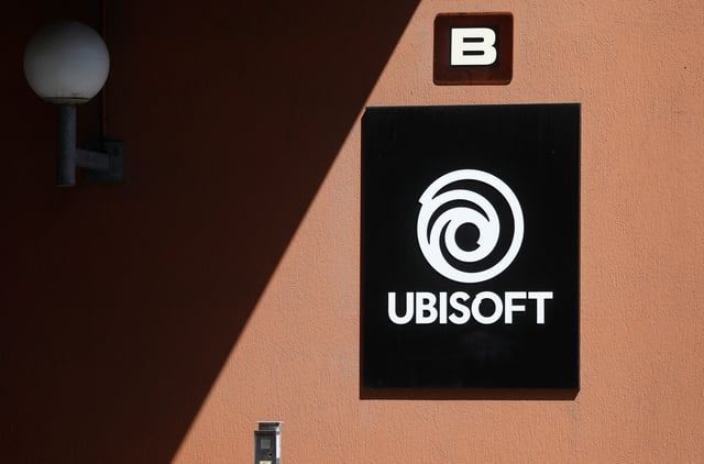 The logo of Ubisoft is seen in Montreuil, near Paris, France, July 13, 2020.     REUTERS/Charles Platiau/File Photo