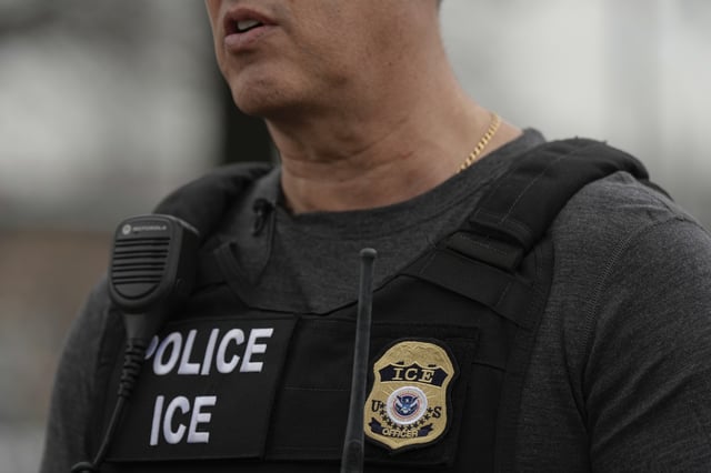 Kenneth Genalo, director of U.S. Immigration and Customs Enforcement&#39;s New York City field office, speaks during an interview with The Associated Press, Tuesday, Dec. 17, 2024, in the Bronx borough of New York.