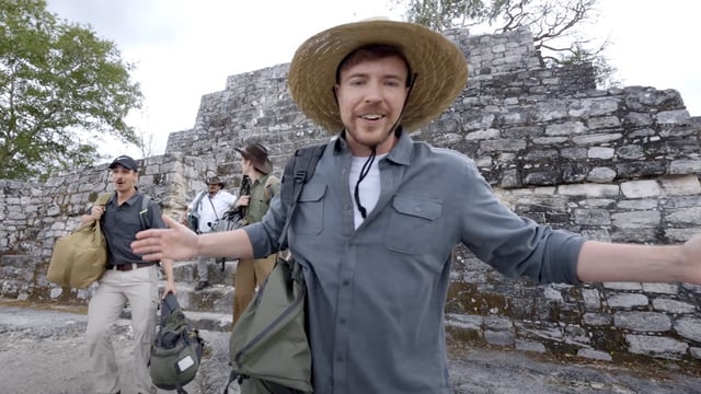 MrBeast Maya temple