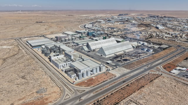 A drone view shows industrial city in Hassia, Homs, Syria March 19, 2025. REUTERS/Khalil Ashawi