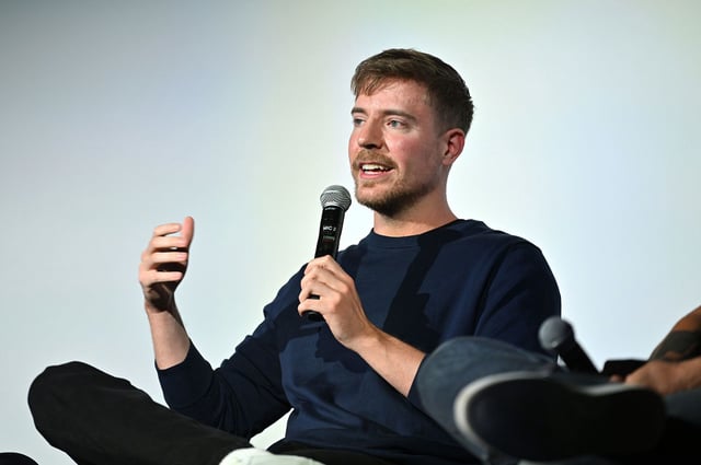 MrBeast attends Love, Death + Robots - NY Special Screening at the Paris Theater on May 13, 2025 in New York City.
