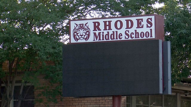 Rhodes Middle School in San Antonio, Texas