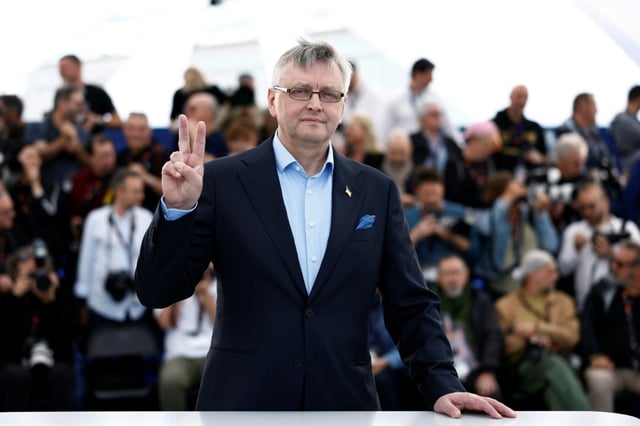 Ukrainian director Sergei Loznitsa last year at Cannes with his film 'The Invasion'