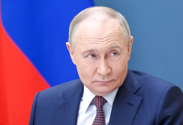 Russian President Vladimir Putin meets with members of the Delovaya Rossiya (Business Russia) National Public Organisation and participants of the organisation's 20th Congress and Forum via video link at the Kremlin in Moscow, Russia May 13, 2025. Sputnik/Alexander Kazakov/Pool via REUTERS/File Photo
