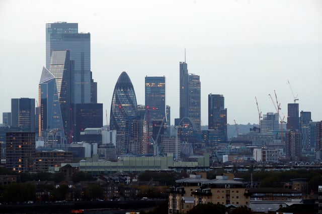 A view of the London skyline, Britain, October 14, 2020. REUTERS/Matthew Childs/File Photo