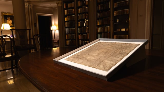 The rare original reissue of Magna Carta is in the library of Harvard Law School