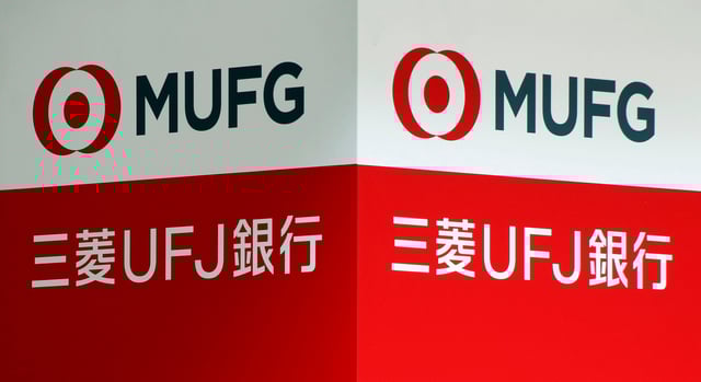 Signboards of MUFG Bank are seen in Tokyo, Japan April 3, 2018. REUTERS/Toru Hanai/File Photo