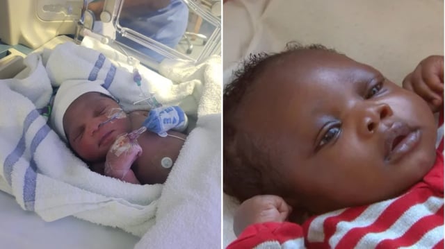 Baby Roman, left, and baby Harry, right, are both siblings of Elsa, who was also abandoned in east London (Photo: Metropolitan Police/PA Wire)