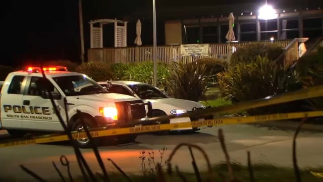 South SF police investigate an officer shooting overnight Thursday. (May 15, 2025)