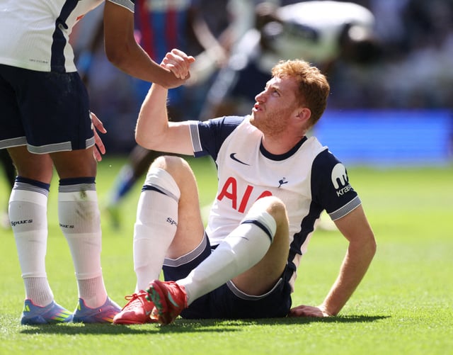 Soccer Football - Premier League - Tottenham Hotspur v Crystal Palace - Tottenham Hotspur Stadium, London, Britain - May 11, 2025 Tottenham Hotspur's Dejan Kulusevski reacts REUTERS/David Klein/File Photo