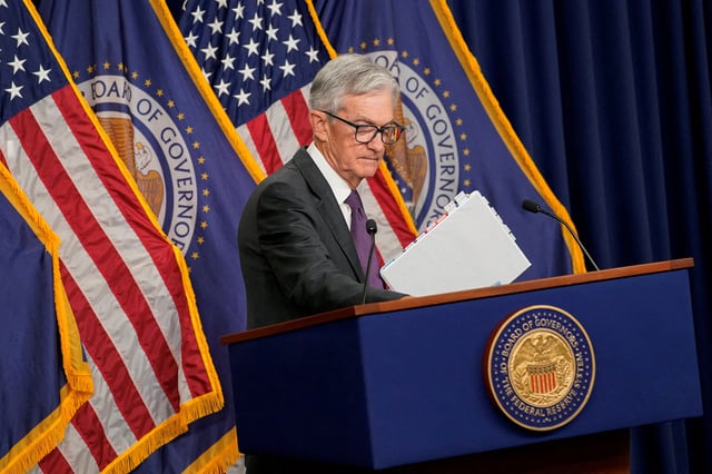 U.S. Federal Reserve Chair Jerome Powell attends a press conference, following a two-day meeting of the Federal Open Market Committee on interest rate policy, in Washington, D.C., U.S., March 19, 2025. REUTERS/Nathan Howard/File Photo