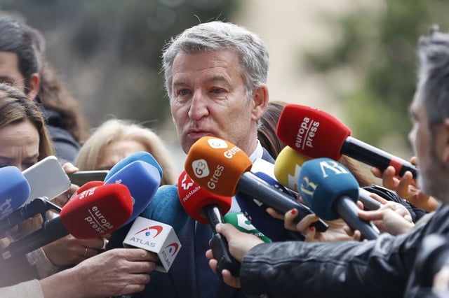 El presidente del PP, Alberto Núñez Feijóo.
