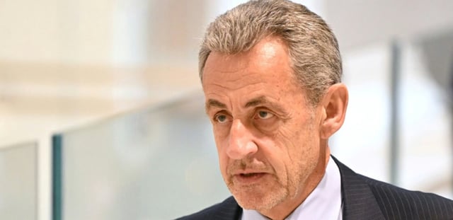 L'ancien président Nicolas Sarkozy au tribunal de Paris, le 25 mars 2025