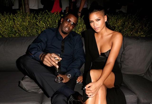 Combs and Cassie in Los Angeles, 2012