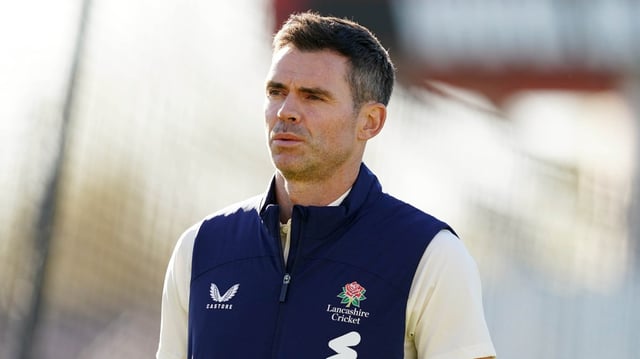 Anderson, right, saved England countless times during his record-breaking Test career and the fast bowler is poised to come to the rescue of Lancashire