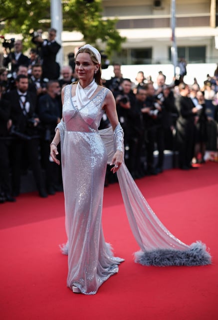 Diane Kruger, cast member of the film "Amrum" presented as part of Cannes Premiere  poses on the red carpet during arrivals for the screening of the film "Dossier 137" (Case 137) in competition at the 78th Cannes Film Festival in Cannes, France, May 15, 2025. REUTERS/Sarah Meyssonnier