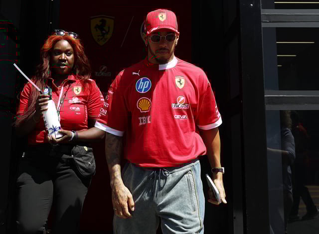 Formula One F1 - Emilia Romagna Grand Prix - Autodromo Enzo e Dino Ferrari, Imola, Italy - May 15, 2025 Ferrari's Lewis Hamilton ahead of the Emilia Romagna Grand Prix REUTERS/Florion Goga