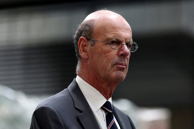 French Minister for Economy, Finance, Industrial and Digital Security Eric Lombard attends a press conference at the Paris-Charles de Gaulle Airport, in Roissy-en-France near Paris, France, April 29, 2025. REUTERS/Sarah Meyssonnier/File Photo