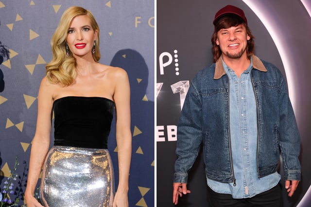 (L) Ivanka Trump attends the grand opening of Fontainebleau Las Vegas on December 13, 2023 in Las Vegas, Nevada. (R) Theo Von attends NBC&#39;s Opry 100: A Live Celebration at The Grand Ole Opry on March 19, 2025 in Nashville, Tennessee.