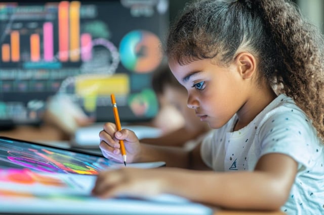 The study also notes there is a shortage of handwriting examples from children to train AI models with. Credit: Neuroscience News