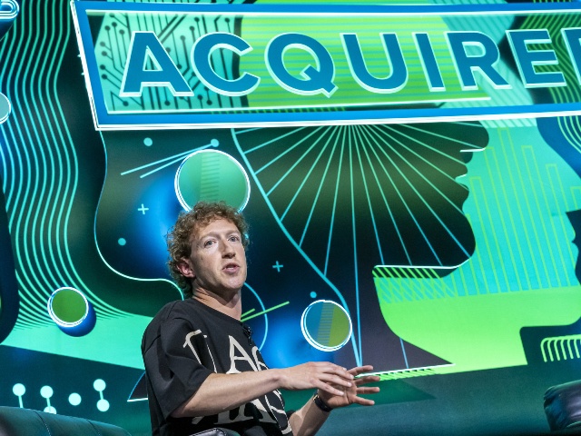 Mark Zuckerberg, chief executive officer of Meta Platforms Inc., during the Acquired LIVE event at the Chase Center in San Francisco, California, US, on Tuesday, Sept. 10, 2024. Listeners heard how Meta is playing a big role in defining the next decade of computing with AI. Photographer: David Paul Morris/Bloomberg