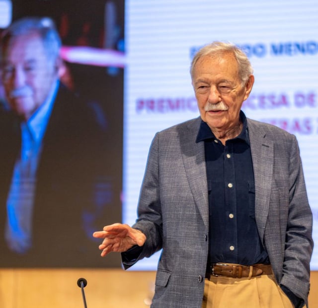 Eduardo Mendoza, ahir després de conèixer la concessió del premi. | JORDI OTIX