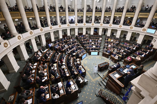 Le Parlement belge.