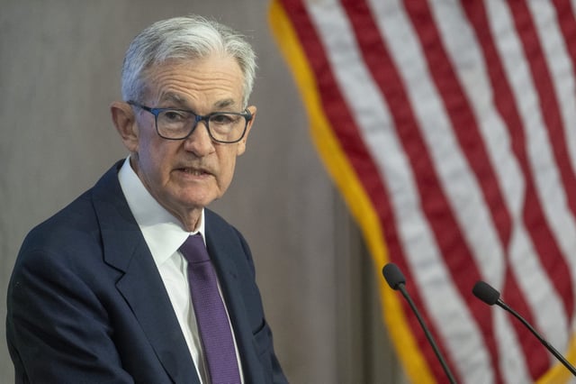 Federal Reserve chair Jerome Powell speaking at the Thomas Laubach Research Conference in Washington D.C. on May 15.