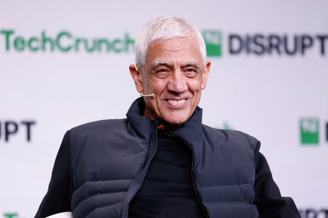 Vinod Khosla, founder of Khosla Ventures, speaks onstage during TechCrunch Disrupt at Moscone Center on Oct. 28, 2024, in San Francisco.