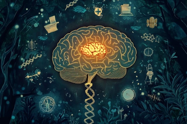 Compared to other recessive genes, genes for intellectual disability were the most absent. Credit: Neuroscience News