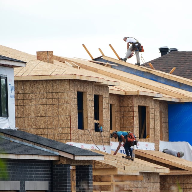 New homes are constructed in Ottawa on Monday, Aug. 14, 2023. THE CANADIAN PRESS/Sean Kilpatrick