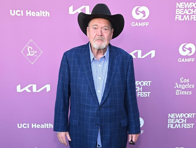 WWE legend Jim Ross attends the world premiere of &#34;Queen Of The Ring&#34; at the 25th annual Newport Beach Film Festival at Lido Theater on October 19, 2024 in Newport Beach, California. (Photo by Michael Tullberg/Getty Images)