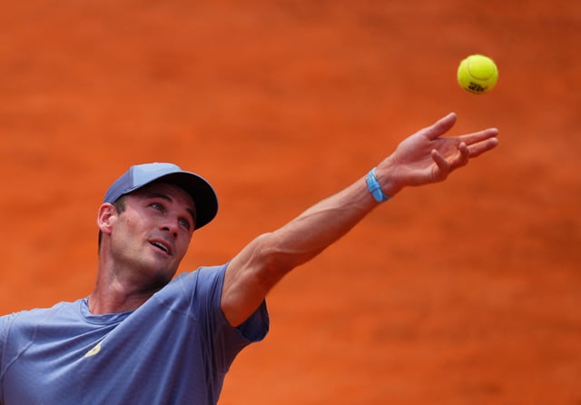 Tennis - Italian Open - Foro Italico, Rome, Italy - May 15, 2025 Tommy Paul of the U.S. in action during his quarter final match against Poland's Hubert Hurkacz REUTERS/Aleksandra Szmigiel