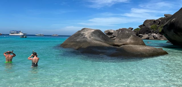 Schnorchler auf den Similan Inseln