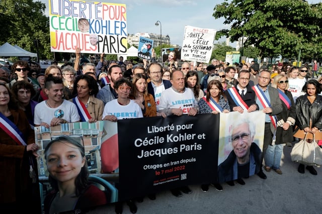 Two French citizens have been detained in Iran for three years