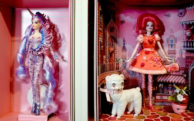 Dolls belonging to Barbie collector Noemi de Lama, known as 'Mistik', are displayed at her home in Gijon, northern Spain, April 12, 2025. REUTERS/Vincent West/File Photo