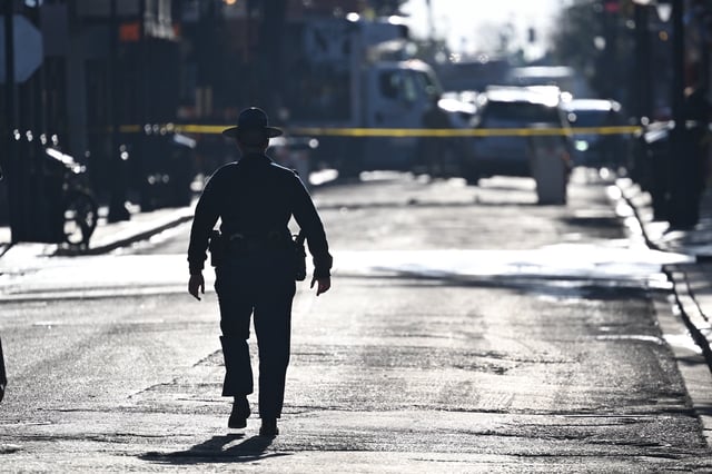 Un policier américain à La Nouvelle-Orléans (photo d’illustration).