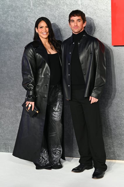 Cassie Ventura Fine and husband Alex Fine, pictured at the global premiere of "MobLand" in March, released respective statements after her emotional testimony ended in the federal sex-crimes trial of ex-boyfriend Sean "Diddy" Combs.