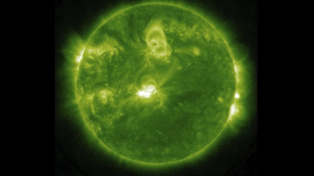 Solar flare phenomenon witnessed
