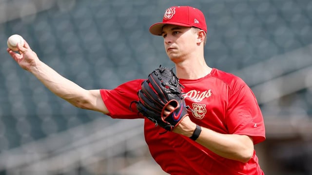 Mick Abel has a 2.53 ERA in eight starts at triple-A Lehigh Valley this season. (Yong Kim/The Philadelphia Inquirer/TNS)