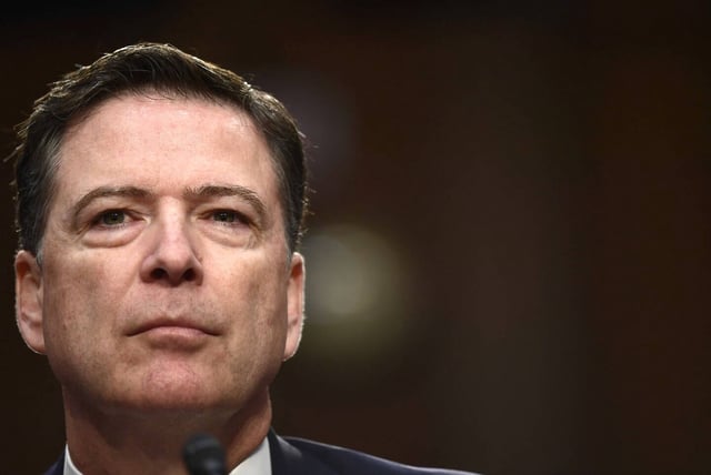 L'ancien directeur du FBI, James Comey, lors d'une audition de la commission sénatoriale du renseignement au Capitole, à Washington, le 8 juin 2017.