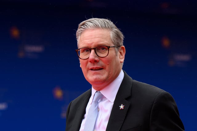 British Prime Minister Keir Starmer arrives at the 6th European Political Community summit at Skanderbeg Square in Tirana, Albania May 16, 2025.  Leon Neal/Pool via REUTERS/File Photo