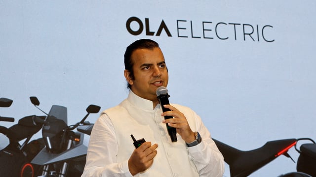 FILE PHOTO: Bhavish Aggarwal, CEO of Ola Cabs, and founder of Ola Electric.
