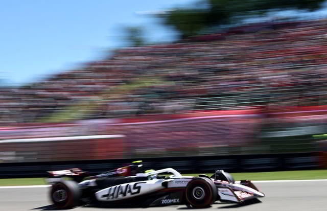 Formula One F1 - Emilia Romagna Grand Prix - Autodromo Enzo e Dino Ferrari, Imola, Italy - May 16, 2025 Haas' Oliver Bearman during practice REUTERS/Jakub Porzycki