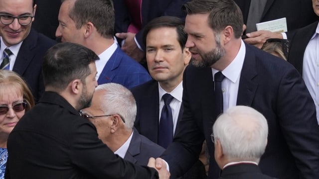 Donald Trump, Zelensky and Vance last met at the White House in February, when they clashed over the future of peace in Ukraine in a televised meeting.